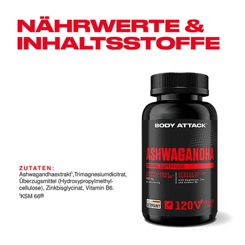 Ashwagandha Body Attack KSM 66