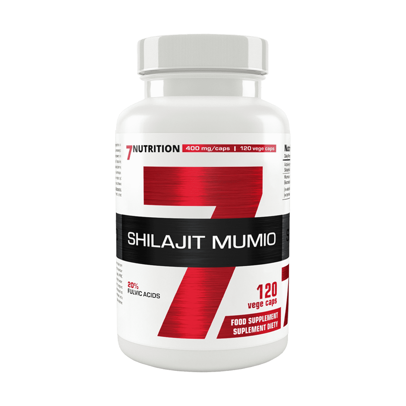 7 Nutrition, Shilajit-Mumio-120-Caps