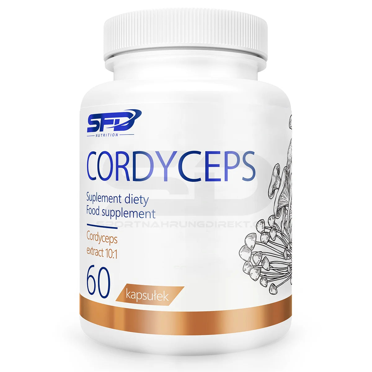 SFD CORDYCEPS 600mg 60 Kapseln los